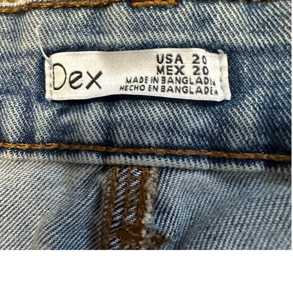 Dex Plus Denim Shorts 20 - Picture 4 of 5
